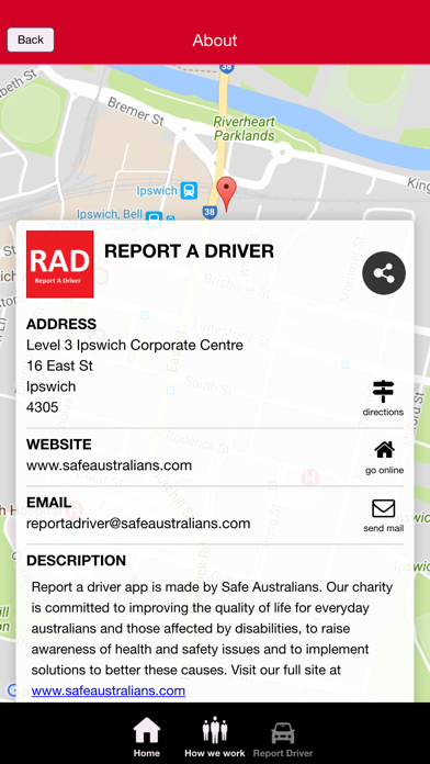 RAD Report a driver screenshot 4