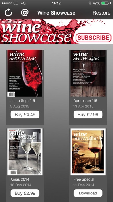 How to cancel & delete Wine Showcase Magazine from iphone & ipad 1