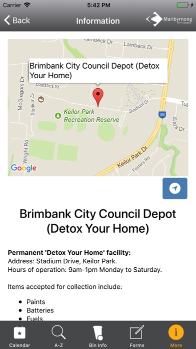 Maribyrnong Bins and Recycling screenshot 3