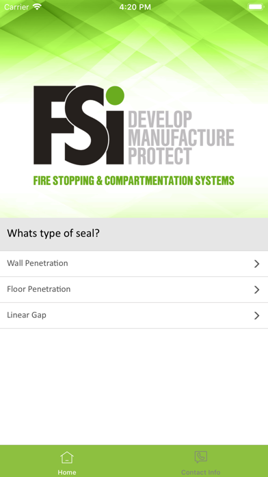 FSi Product Selector screenshot 2