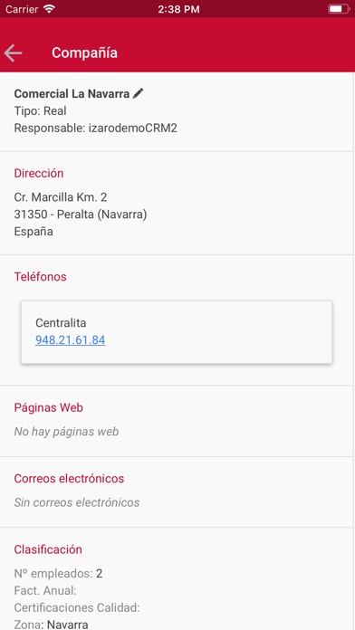 Izaro CRM screenshot 4