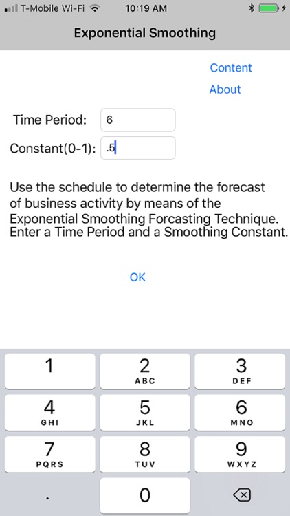 Exponential Smoothing Automate