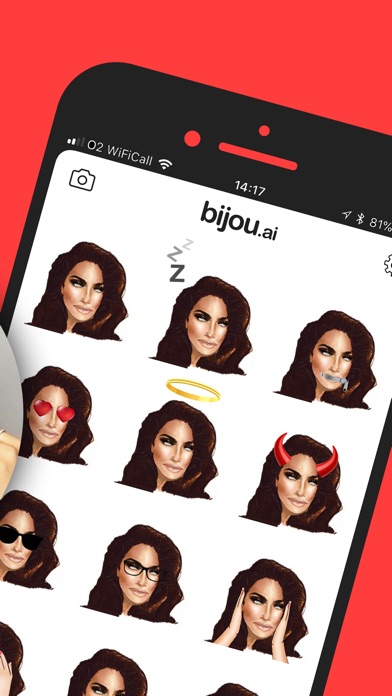 bijou.AI  emojis from a photo screenshot 2