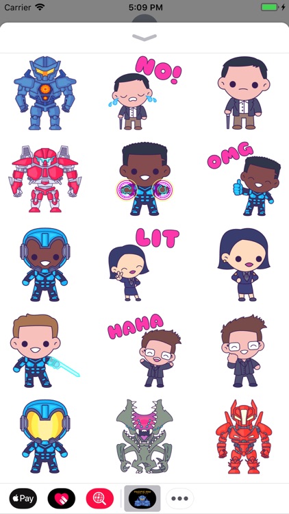 Pacific Rim Uprising Stickers by Kika Tech, Inc.