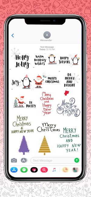 Hand Drawn Santa Emojis(圖4)-速報App