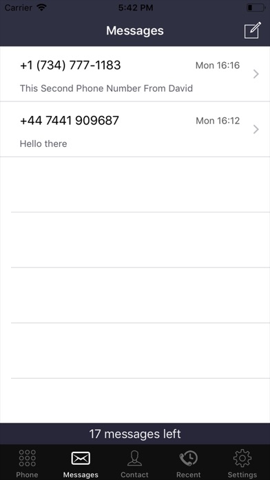 Second Phone Number . screenshot 4