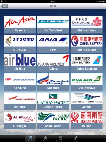 Airline Flight Check-In Asia&Pacific for iPad screenshot 3