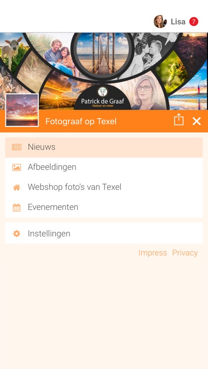 Fotograaf op Texel