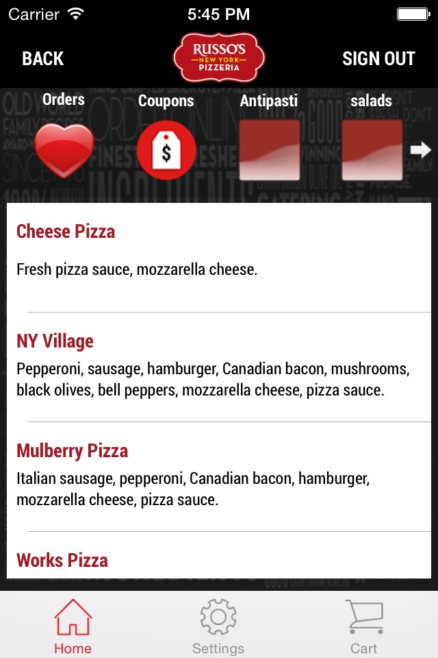 Russo's New York Pizzeria screenshot 3