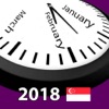 2018 Singapore Calendar AdFree