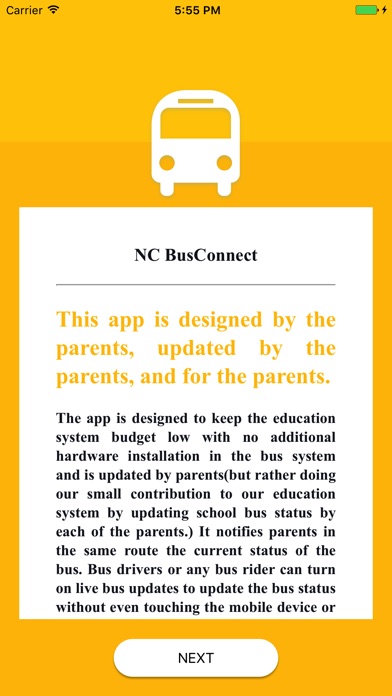 NC busConnect™ screenshot 2