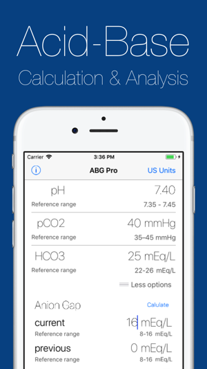 ABG Pro Acid Base Calculator(圖2)-速報App