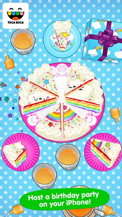 Toca Birthday Party review screenshots