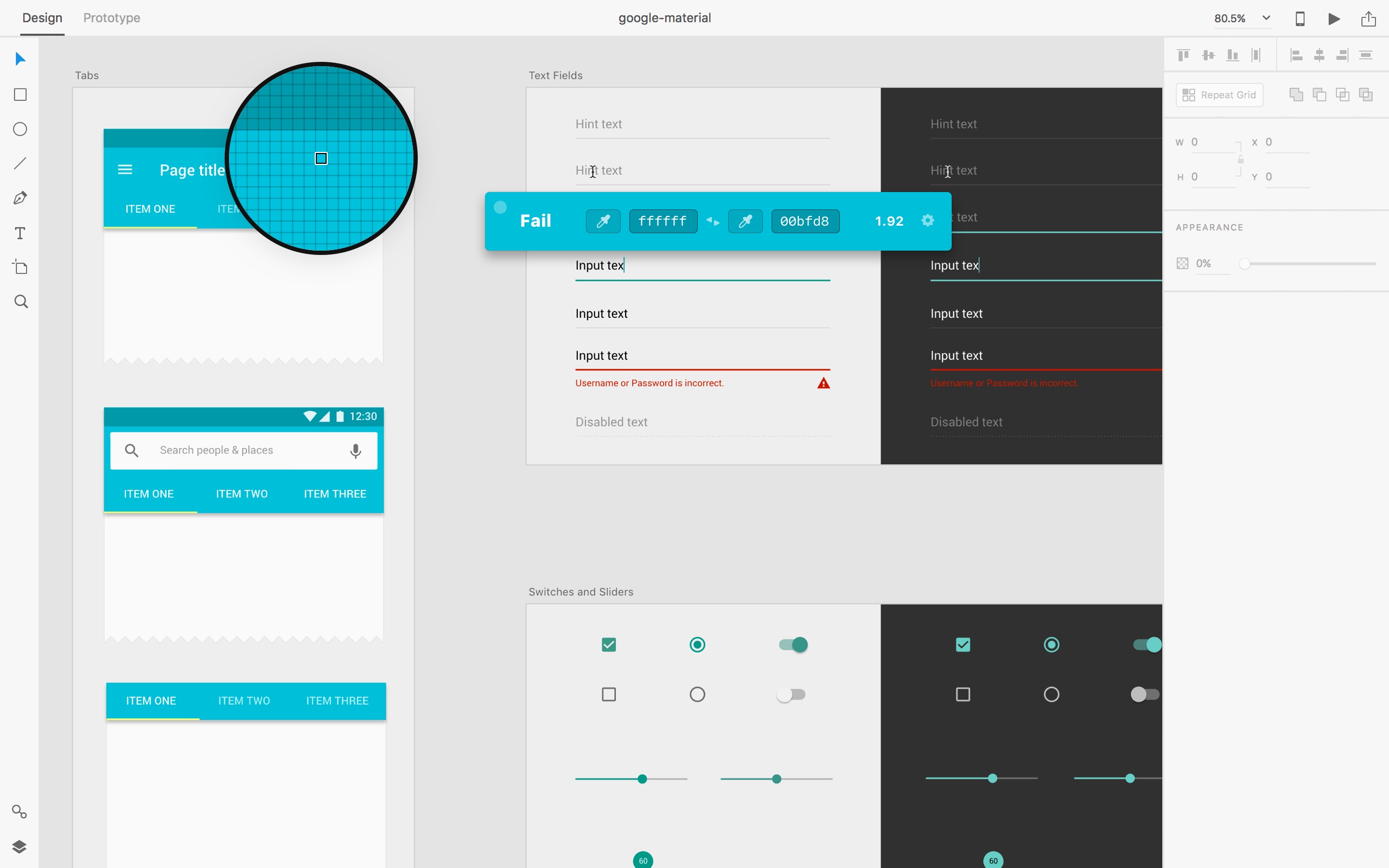 Screenshot do app Contrast — Color Accessibility