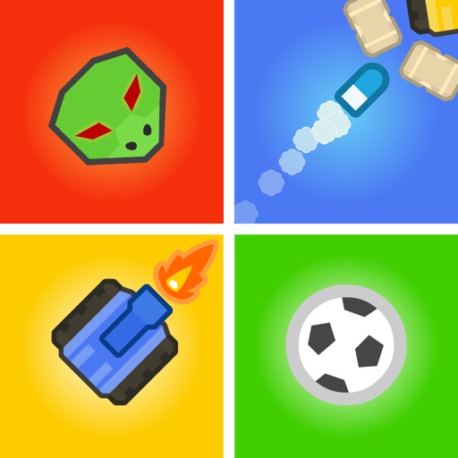 各种不同的4人迷你游戏中使用简单的单触式控制来与您的小伙伴们对决!