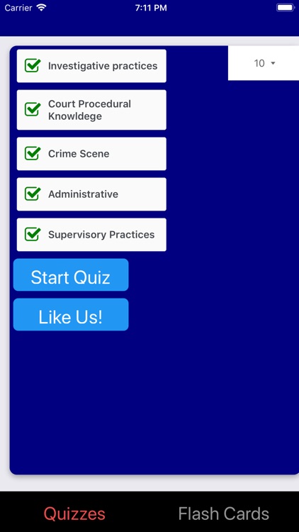 Police Exam App