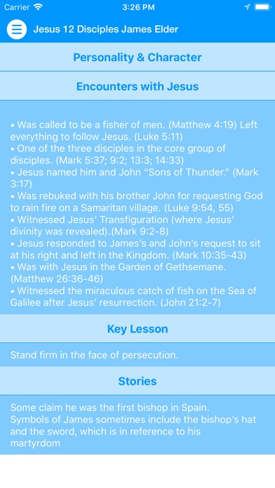 Jesus 12 Disciples James Elder screenshot 2
