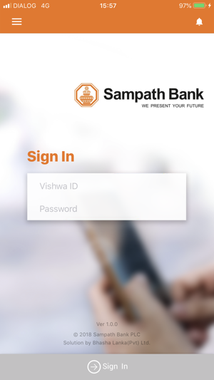 Sampath Bank Mobile App