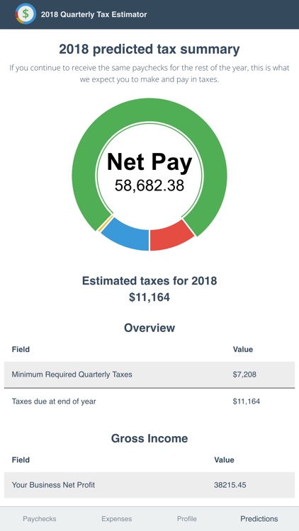 2018 Quarterly Tax Estimator screenshot-5