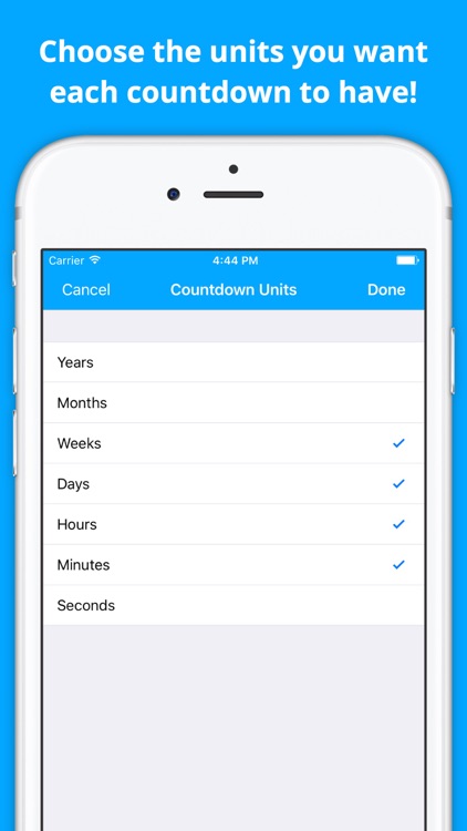 Countdown Widget: Track Events