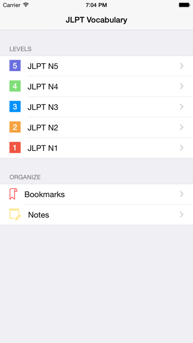 How to cancel & delete JLPT Vocabulary-日本語能力試験出題基準語彙表 from iphone & ipad 1