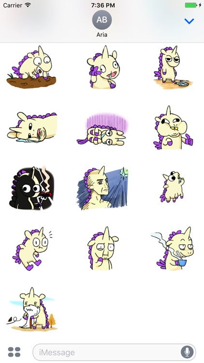 Crazy And Cute Unicorn Sticker