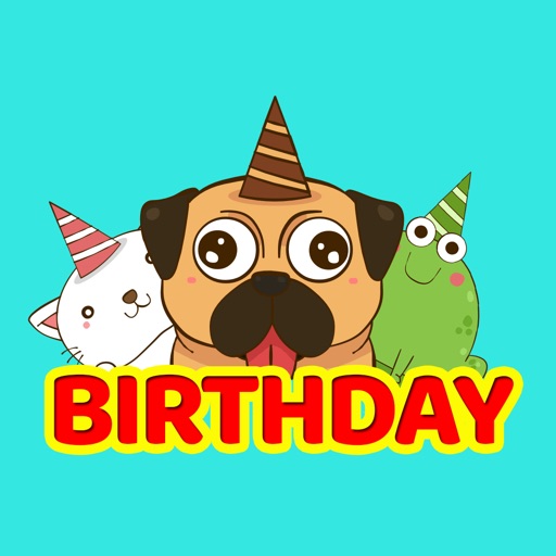 Birthday Greeting Stickers icon