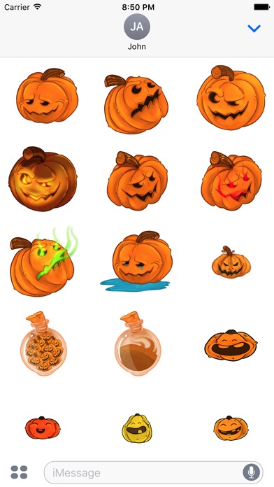 Halloween Pumpkins Sticker Pack screenshot 2