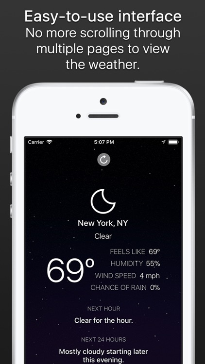 Outside - weather at a glance