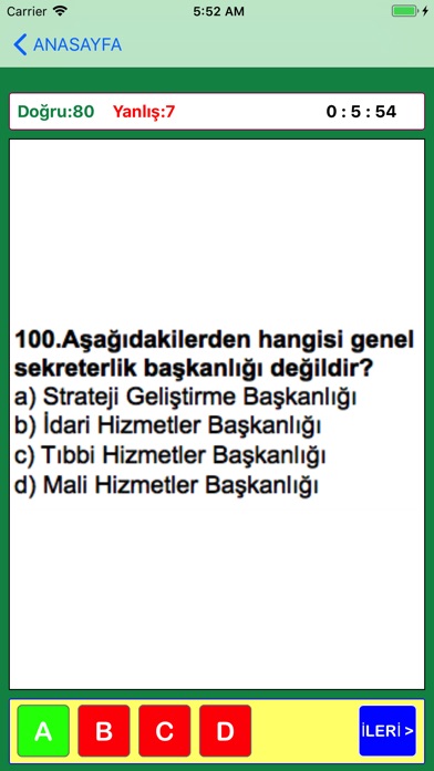 Aday Memurluk Ç.Sınav Soruları screenshot 4