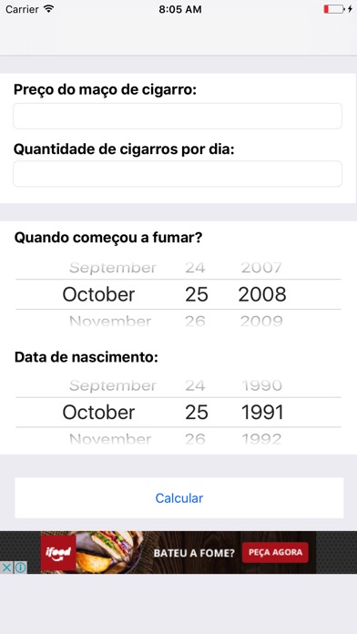 Gastos com cigarro screenshot 2