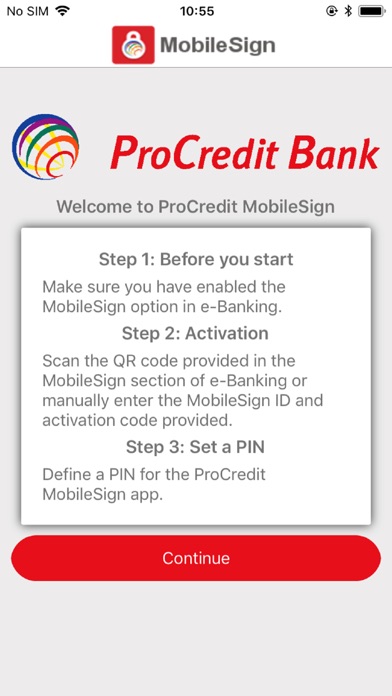 ProCredit MobileSign screenshot 2
