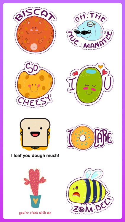 Daily Puns Punny Stickers App