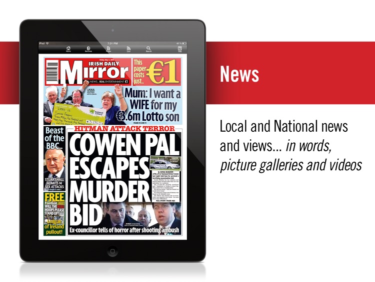 Irish Mirror Newspaper (iPad)