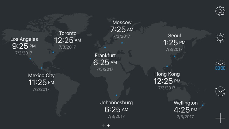 map:clock - World Map & Clock
