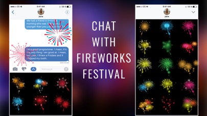 Animated Fireworks Sticker GIF screenshot 3