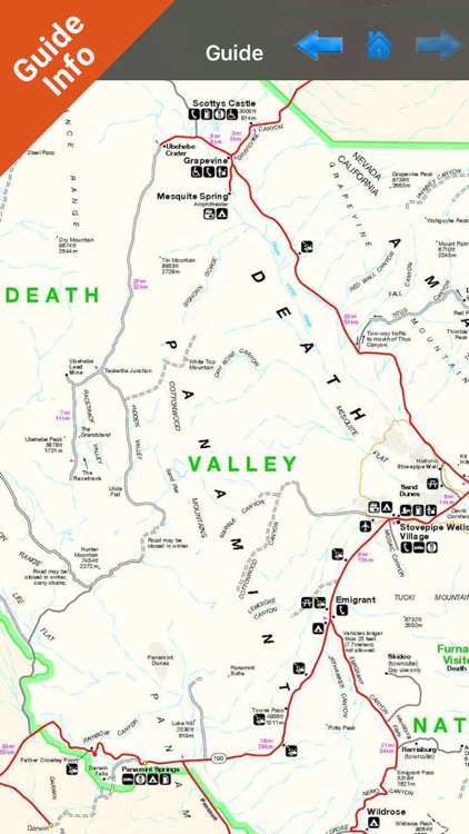 Death Valley National Park - GPS Map Navigator