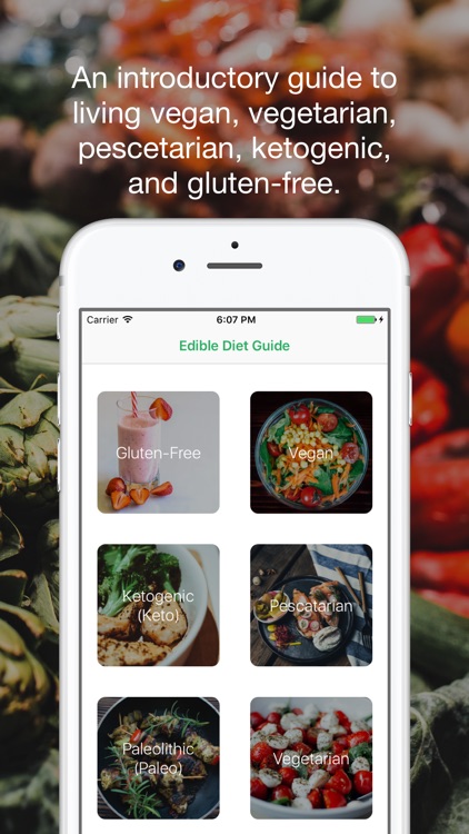 Diet Guide- Explore Vegan, Gluten-Free, Paleo, etc