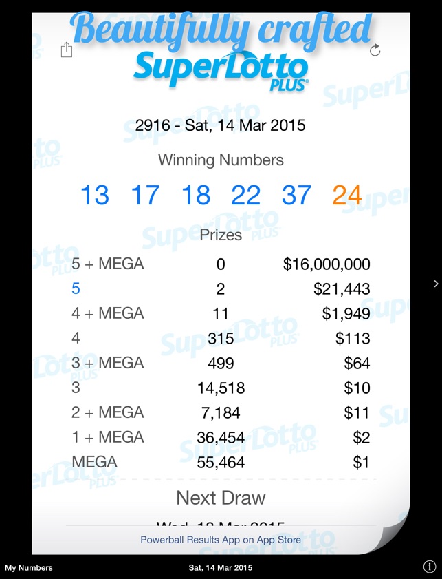 superlotto plus nov 24 2018