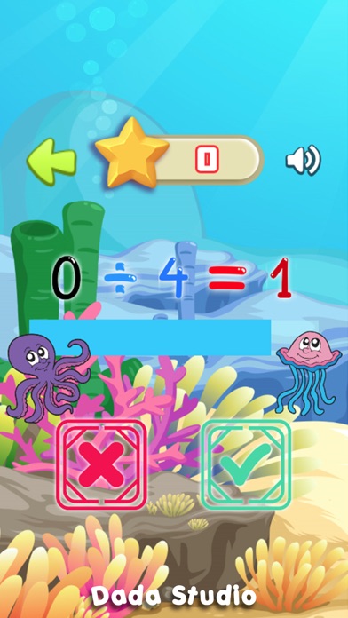 Sea Math Addition Cool Quiz screenshot 2