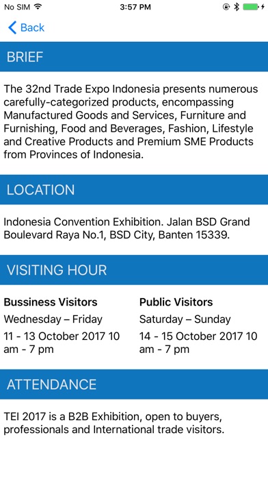 Trade Expo Indonesia 32nd screenshot 2