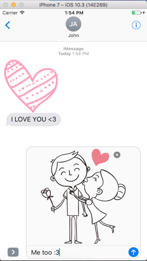 Couple Love - Emoji Sticker(圖1)-速報App