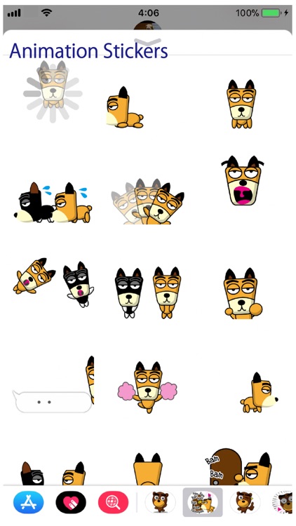 TF-Dog Animation 2 Stickers