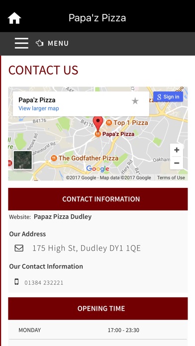 Papaz Pizza , Dudley screenshot 3
