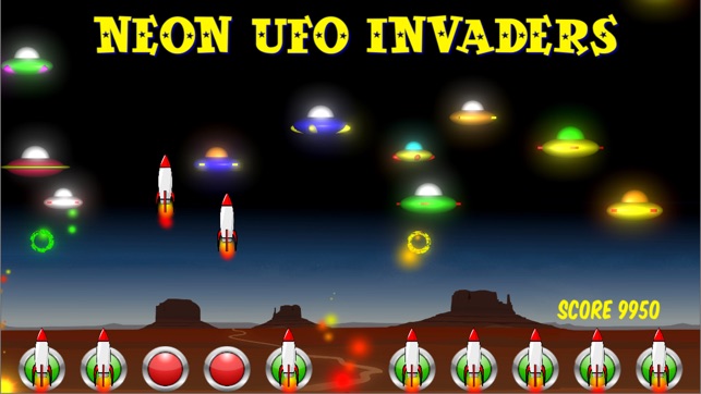 Neon UFO Invaders from Space(圖4)-速報App