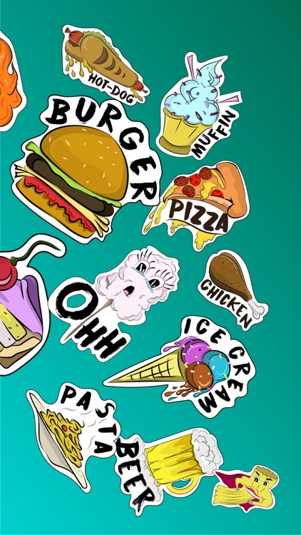 Foodie Message - Free Stickers