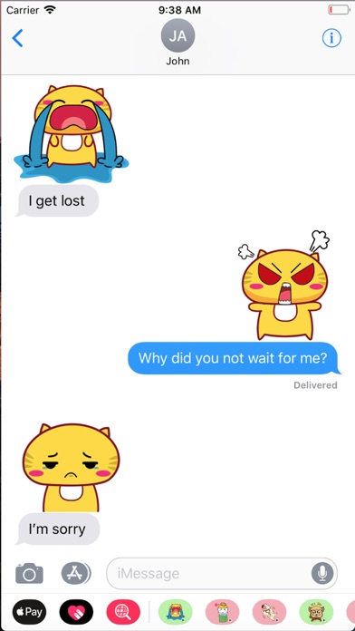 Tikki - Yellow Cat Emoji GIF screenshot 4