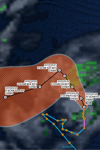 Atlantic Hurricane Tracker - náhled