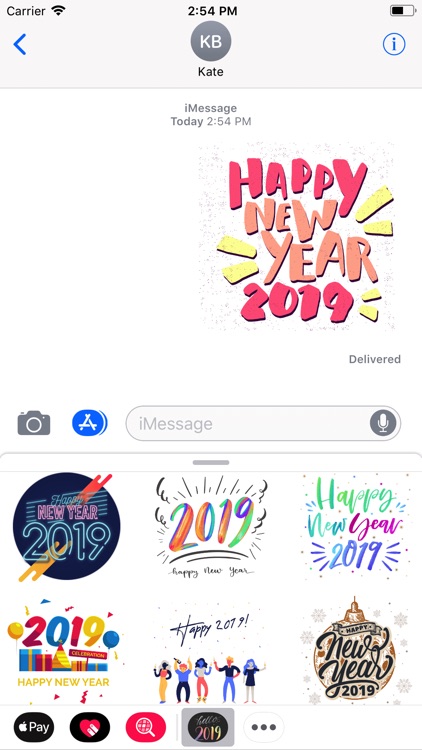 New Year 2019 Party Stickers
