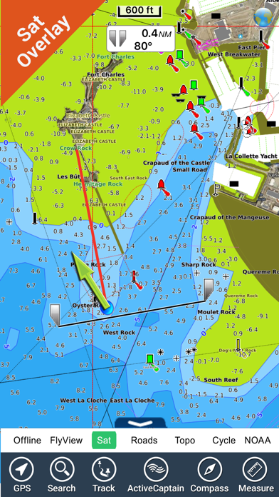 Brittany Nautical Charts GPS screenshot 2